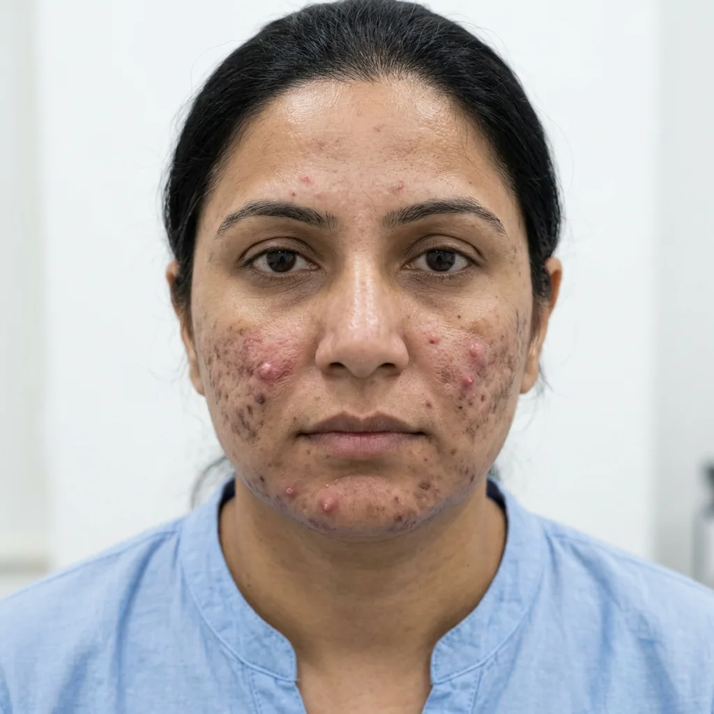 Melasma & Pigmentation Treatment before treatment — Pelle Aesthetic Islamabad
