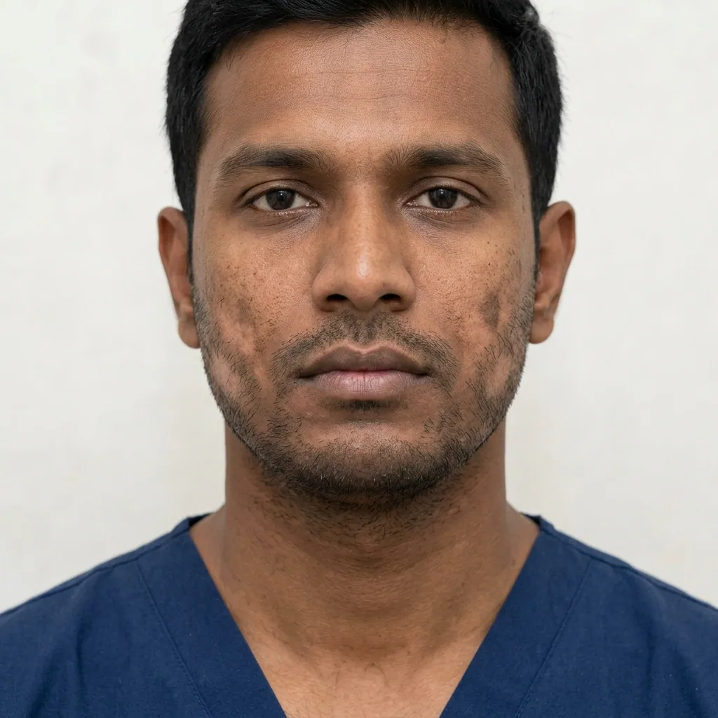 Gynecomastia (Male Breast Reduction) before treatment — Pelle Aesthetic Islamabad