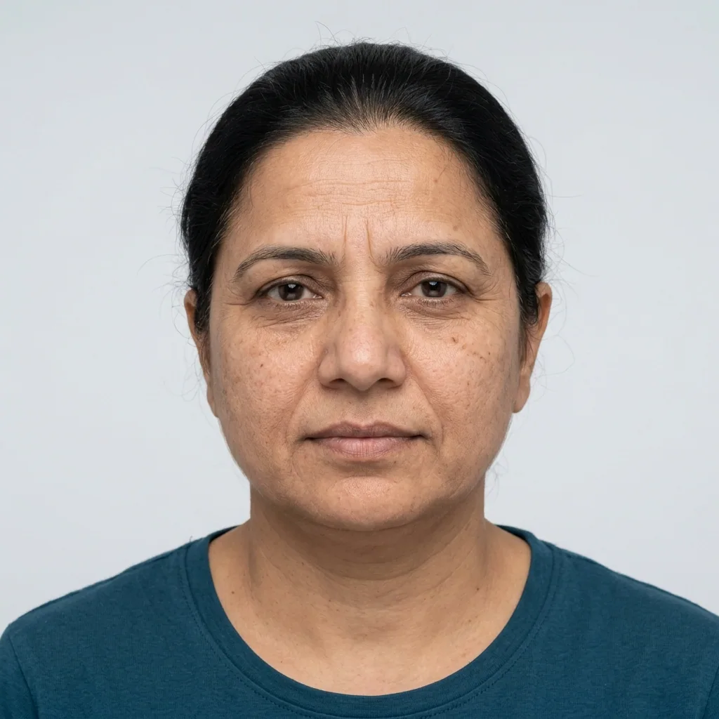 Facelift (Rhytidectomy) before treatment — Pelle Aesthetic Islamabad