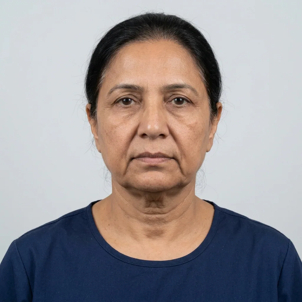 Facelift (Rhytidectomy) before treatment — Pelle Aesthetic Islamabad